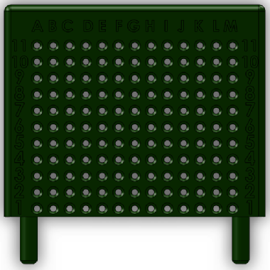 Brachytherapy template included with the model
